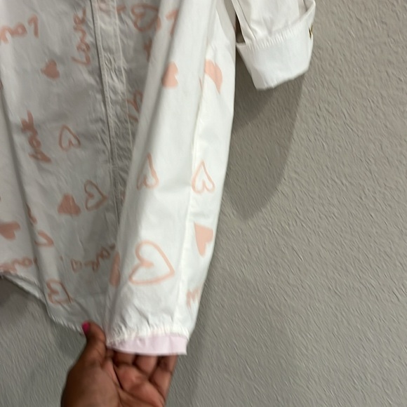 YABIN Love button down Dress Shirt size medium 3/4 sleeves - Picture 8 of 11